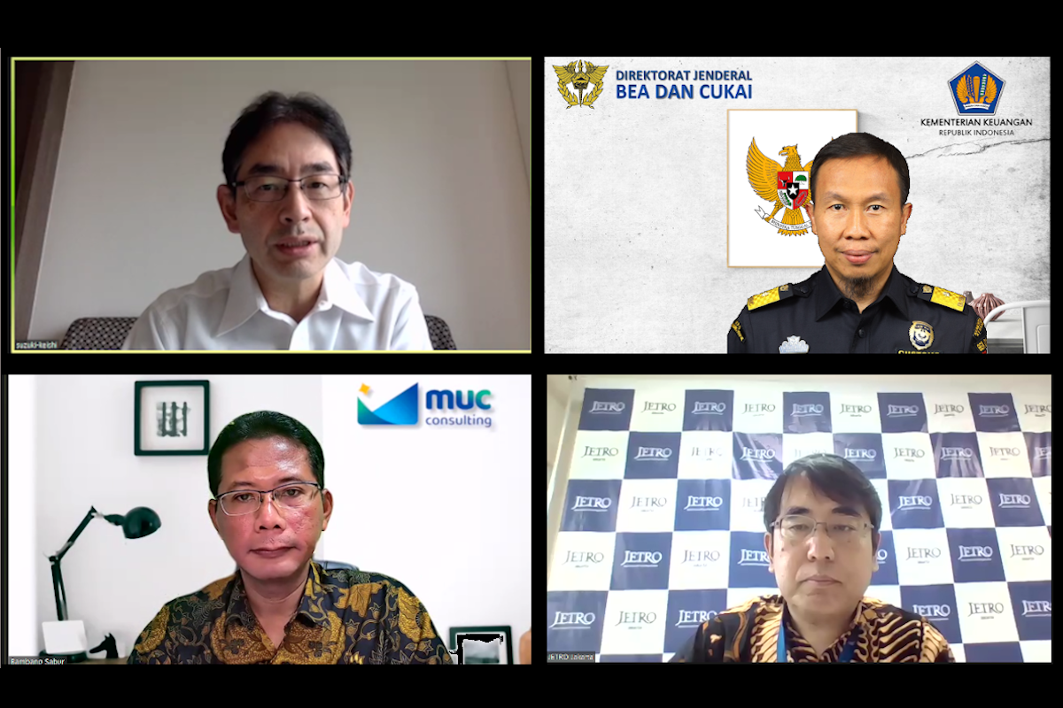 JETRO & MUC Gelar Webinar Ketentuan Bea dan Cukai